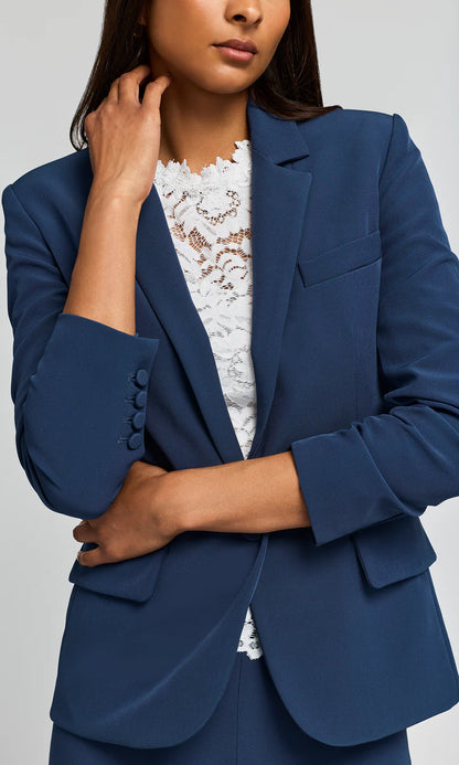 Meadow Crepe Blazer Peacock - Generation Love