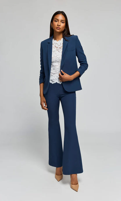 Meadow Crepe Blazer Peacock - Generation Love