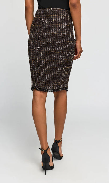 Nova Tweed Skirt Brown Multi - Generation Love