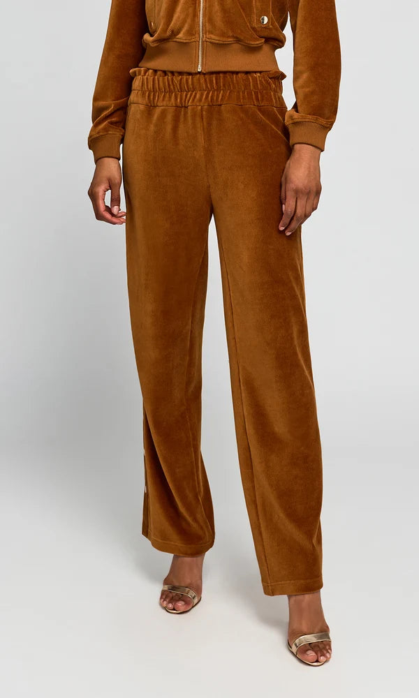 Zola Stretch Corduroy Snap Pants Caramel - Generation Love