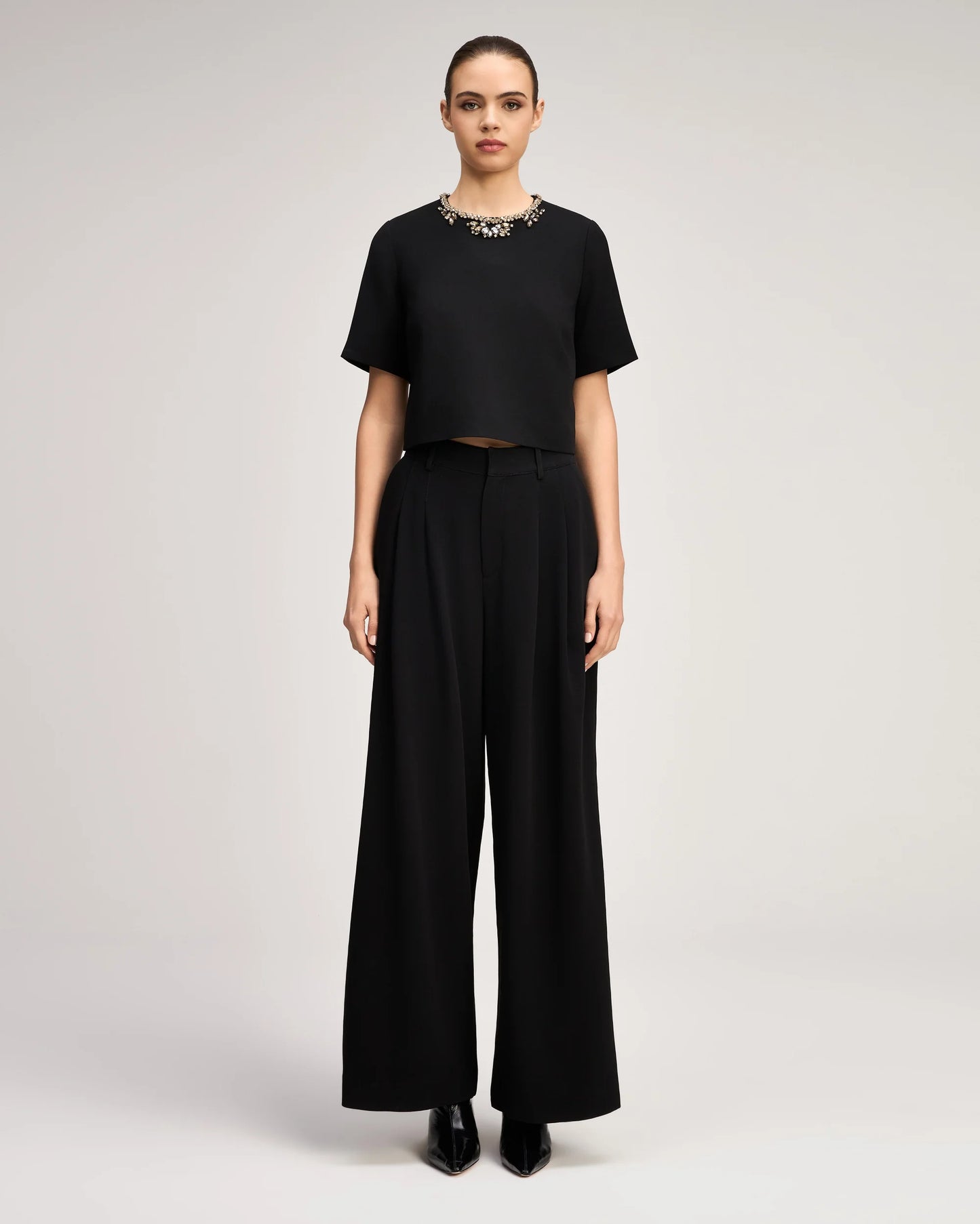 Crystal Cascade Adona Top Black - Cinq à Sept
