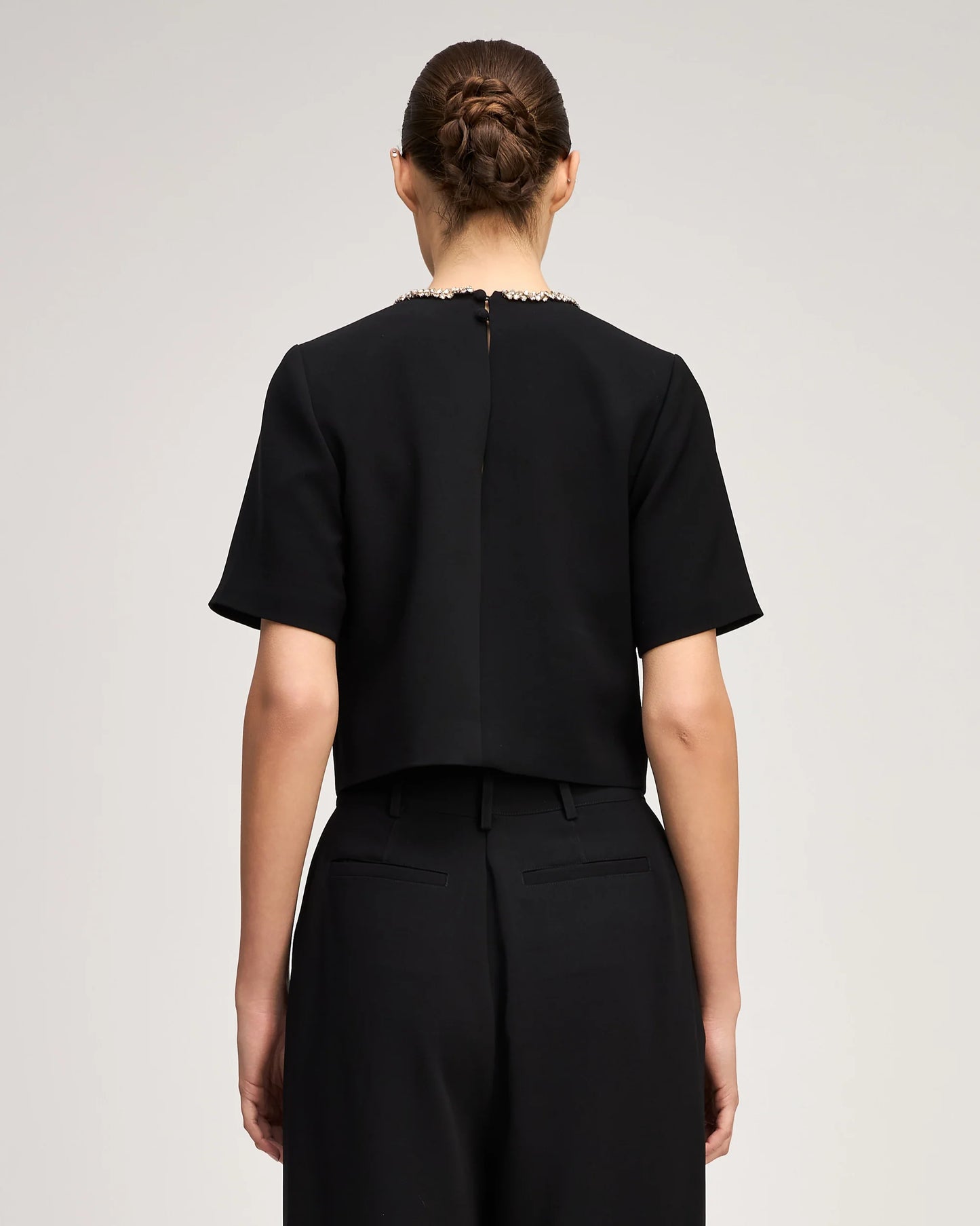 Crystal Cascade Adona Top Black - Cinq à Sept