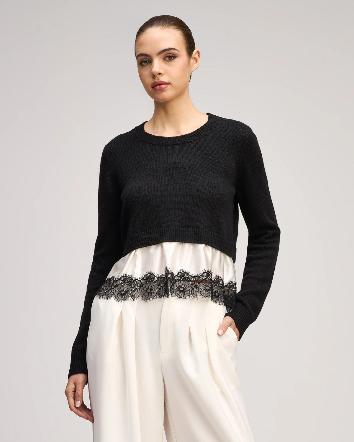 Zyla Pullover Black/Ivory - Cinq à Sept