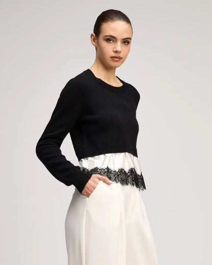 Zyla Pullover Black/Ivory - Cinq à Sept