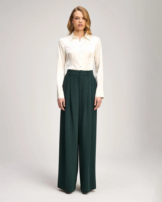 Marne Pant Deep Malachite - Cinq à Sept