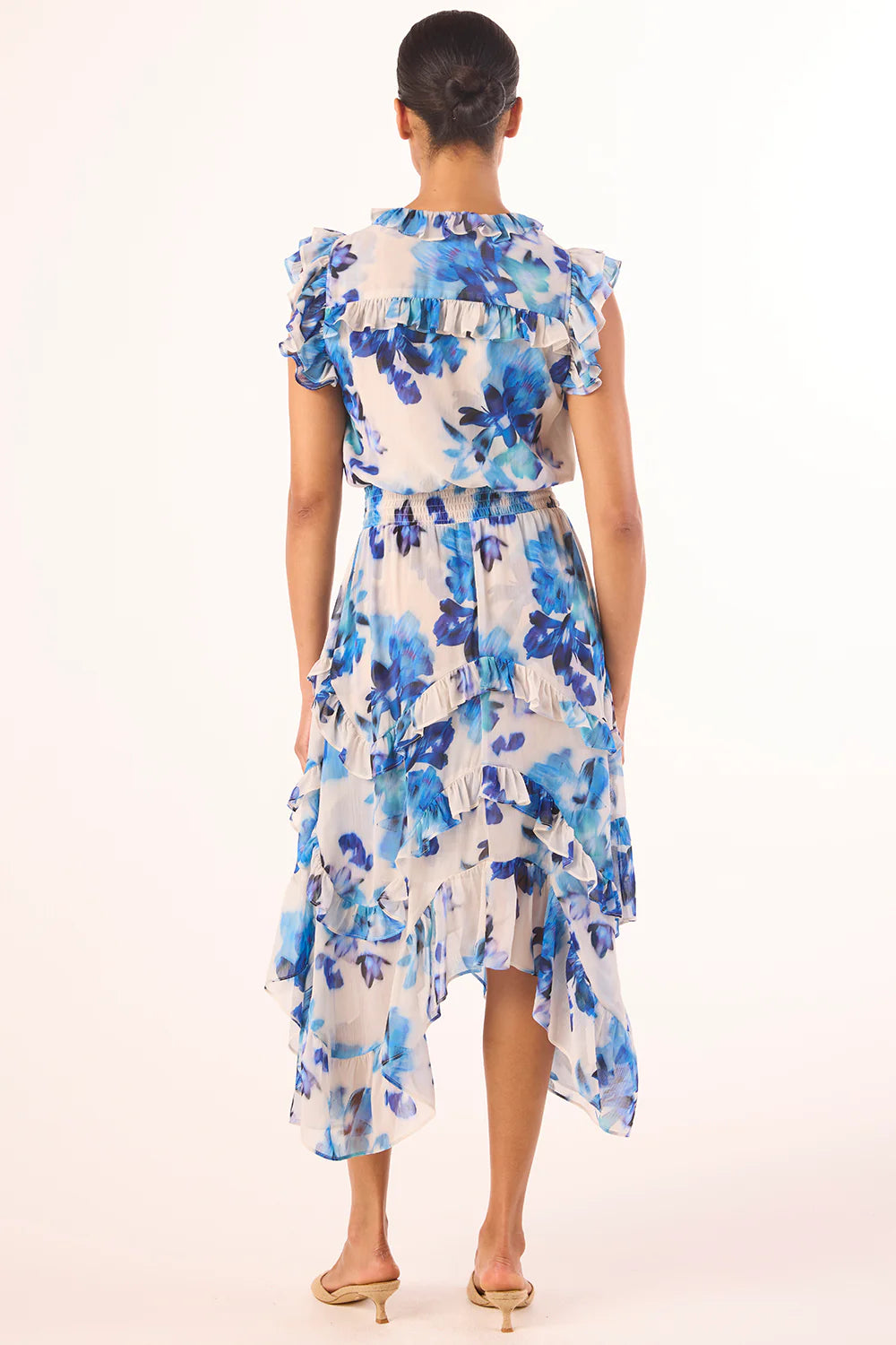 Dakota Dress Blurred Bouquet Chiffon - MISA