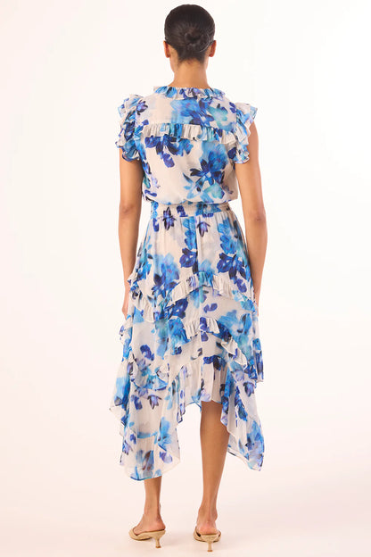 Dakota Dress Blurred Bouquet Chiffon - MISA