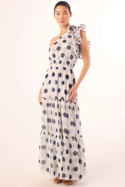 Ilaria Dress Polka Dot Mix Chiffon - MISA