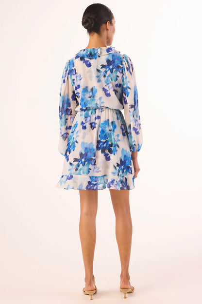 Iris Dress Blurred Bouquet Chiffon - MISA