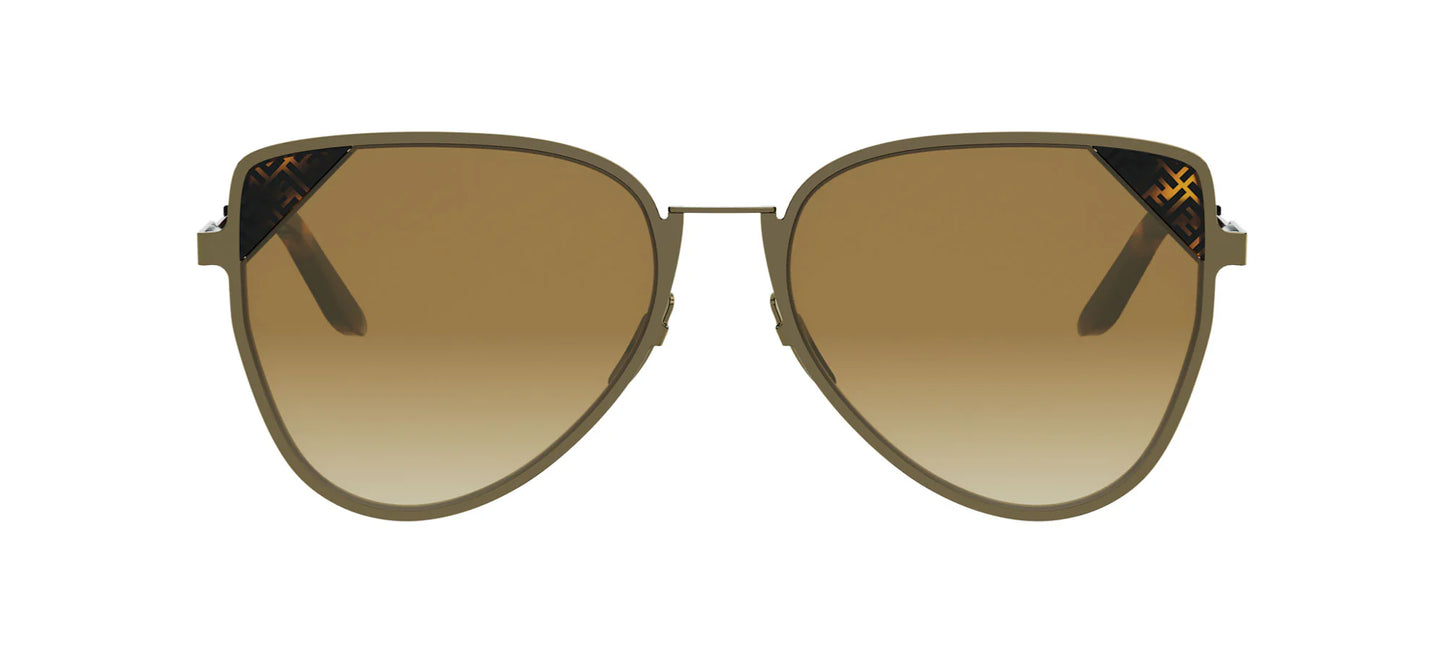 Metal Sunglasses Olive - FENDI