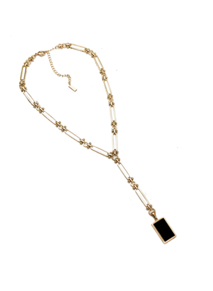 Luna Lariat Black - Adriana Pappas Designs