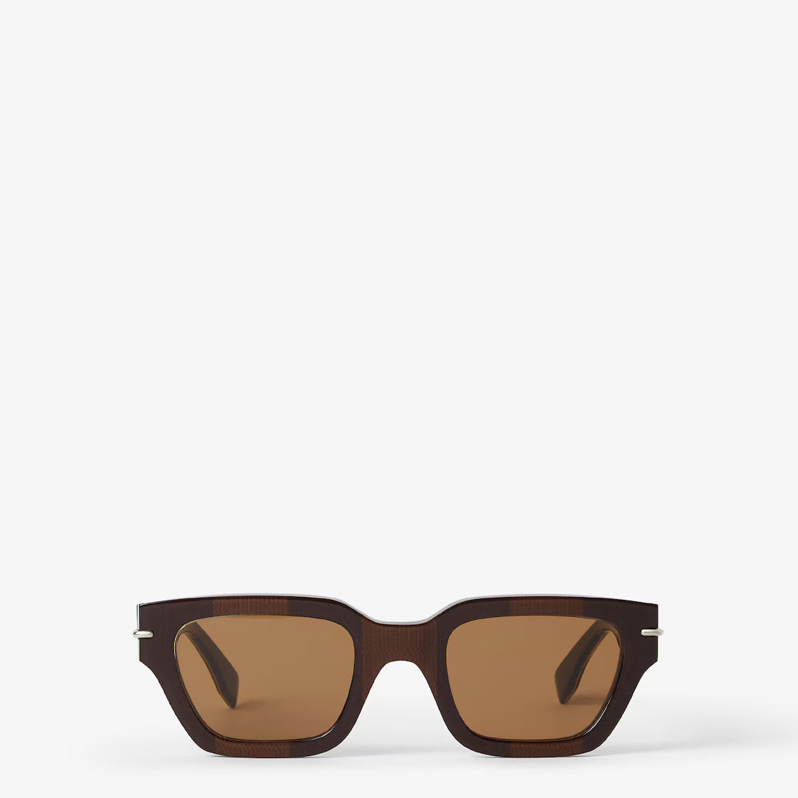 Selleria Acetate Sunglasses Pequin Brown - FENDI