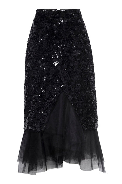 Extra Benjamin Skirt Noir Cluster Shine - Le Superbe