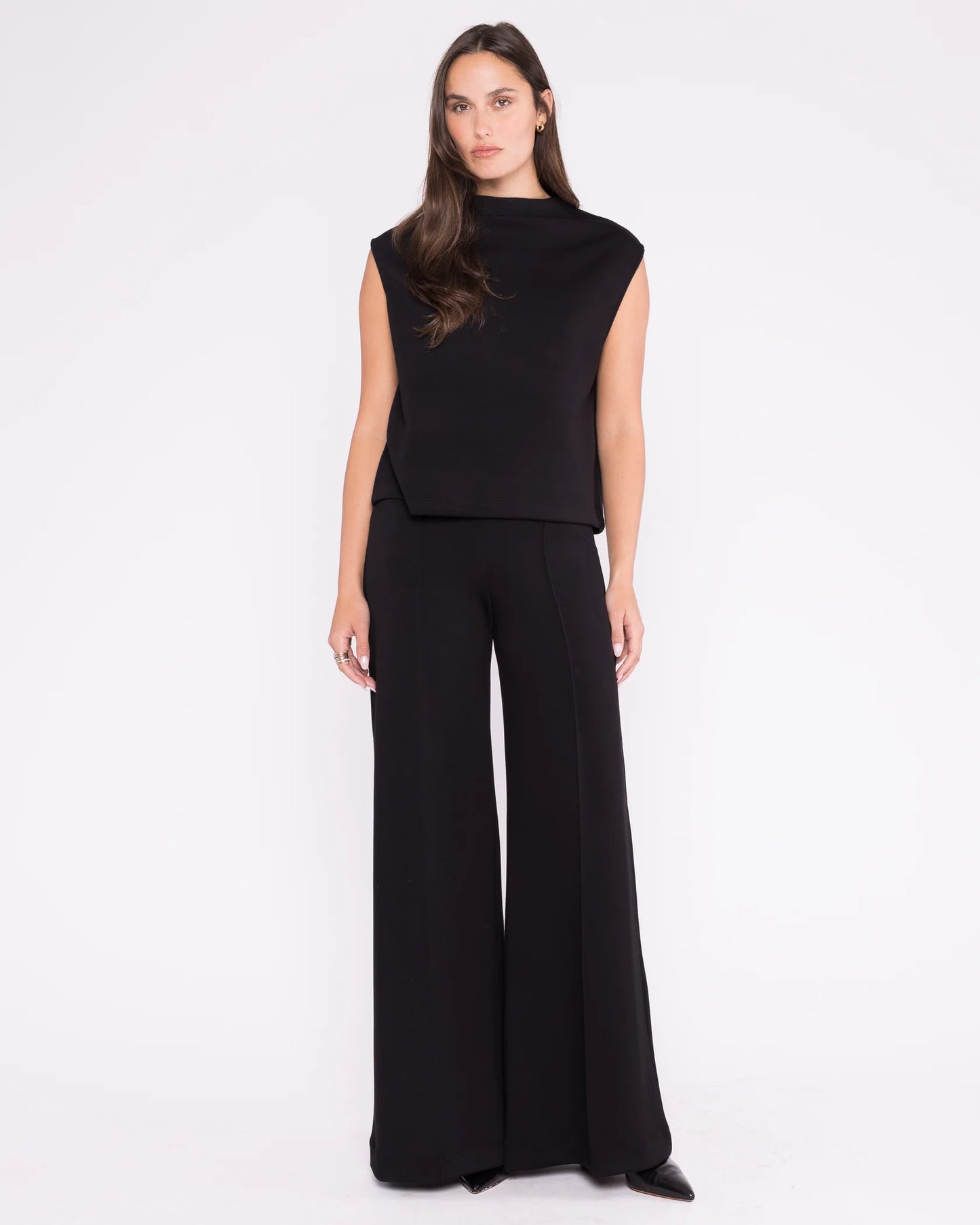 Scuba Wide Leg Pant Black - Ripley Rader