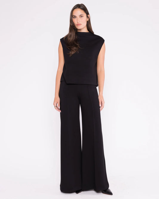 Scuba Wide Leg Pant Black - Ripley Rader
