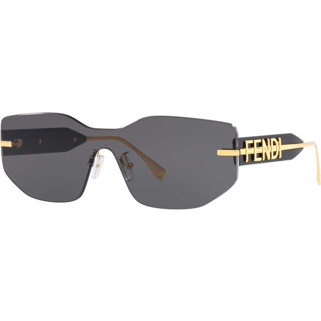 Fendigraphy Shield Suglasses Black - FENDI