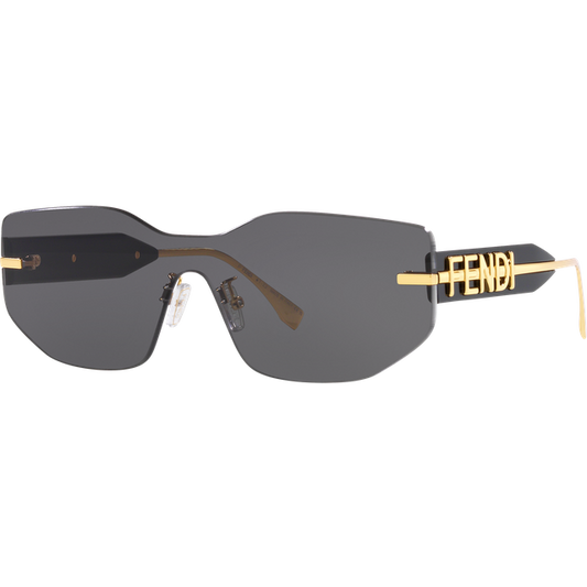Fendigraphy Shield Suglasses Black - FENDI