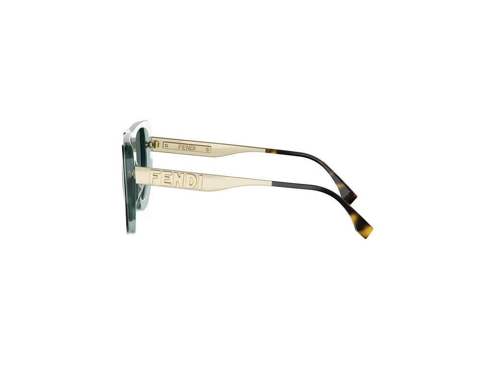 Fendigraphy Sunglasses Havana/Teal - FENDI