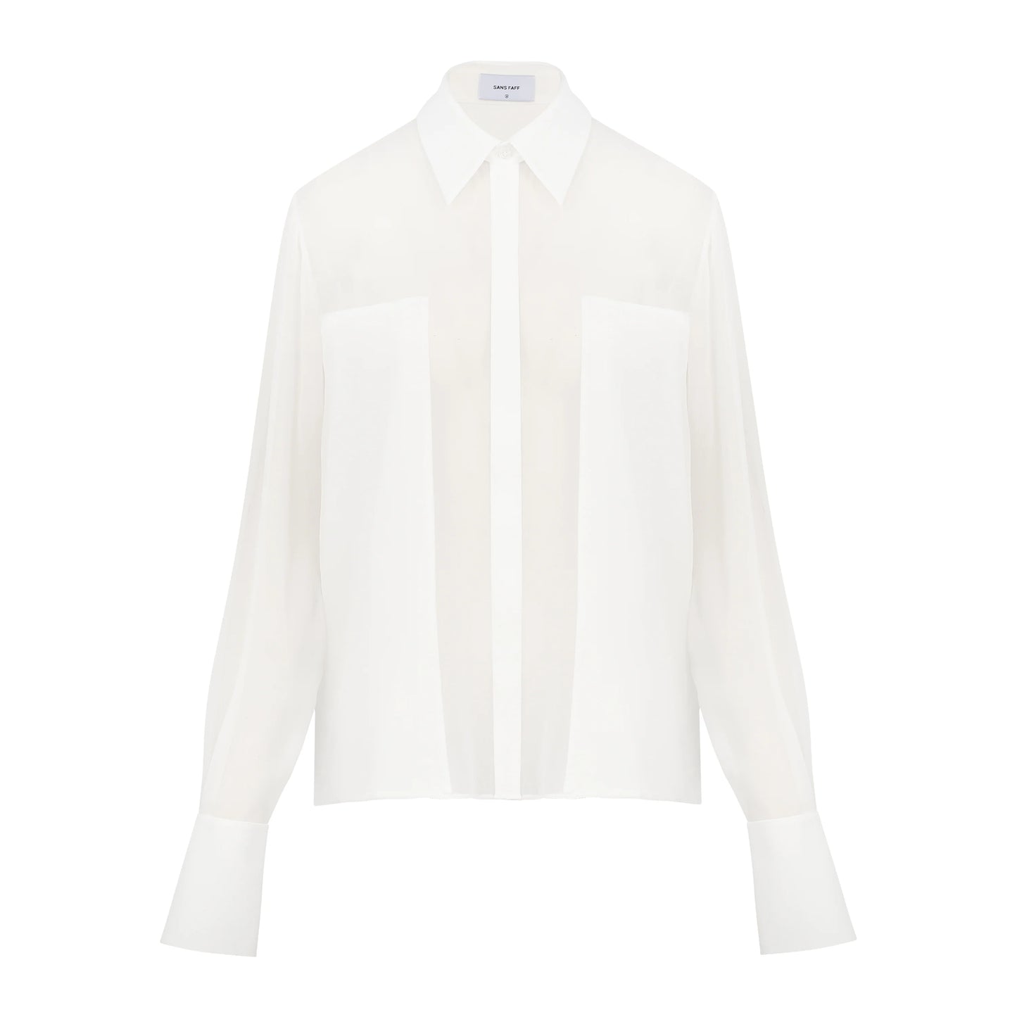 Flore Silk Shirt White - SANS FAFF