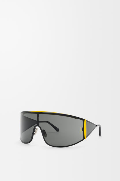 Speed Shield Sunglasses Black/Yellow - Loewe