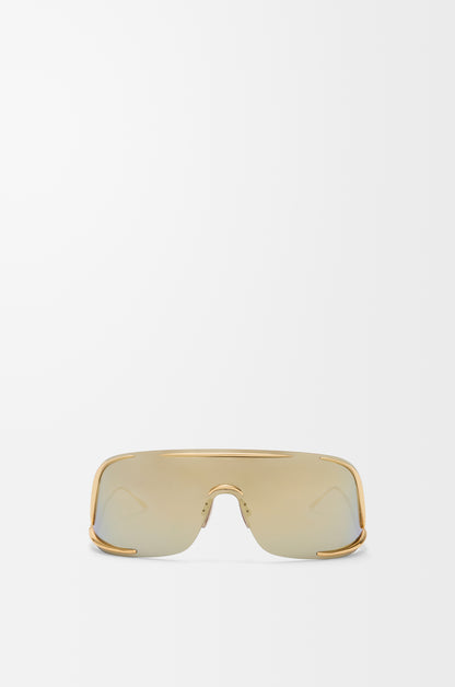 Shield Mask Sunglasses Gold - Loewe