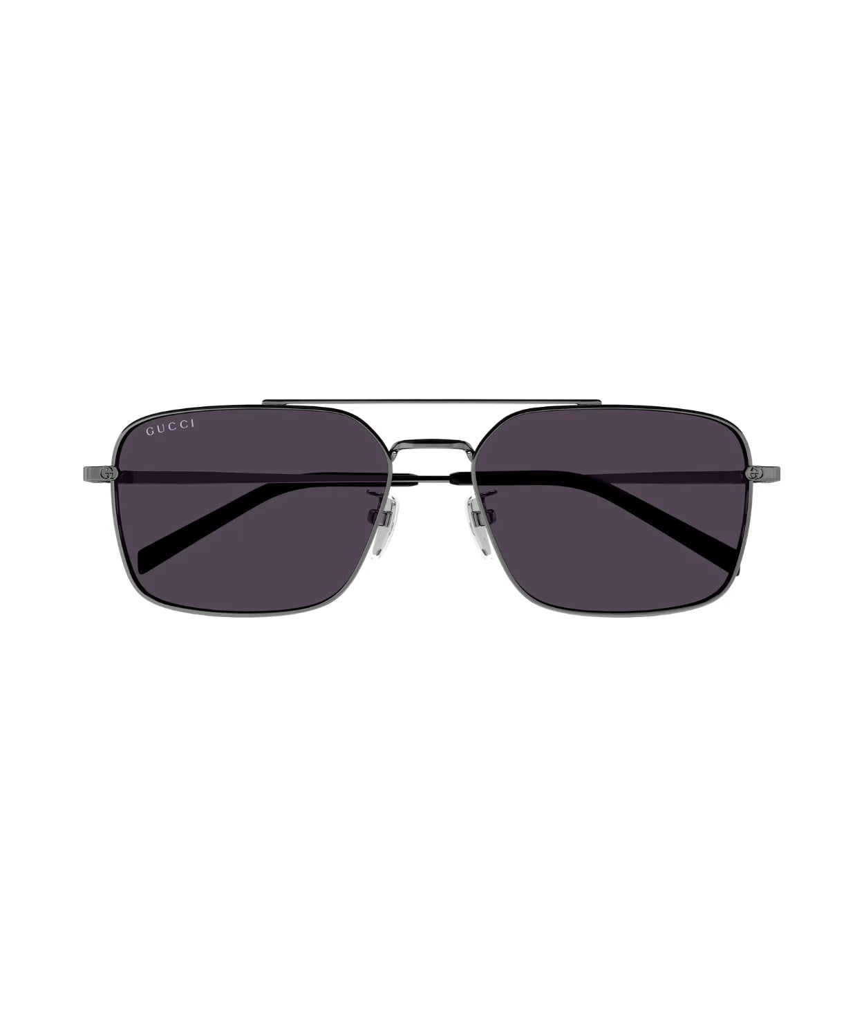 Mens Rectangular Sunglasses Ruthenium/Violet - Gucci