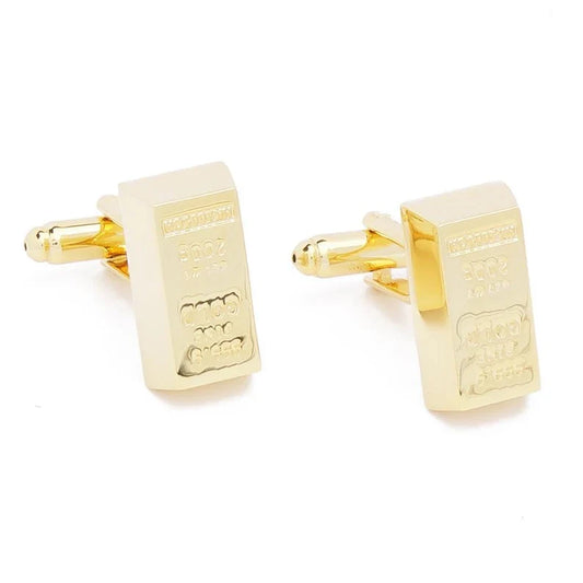 Gold Bar Cufflinks - Stolen Riches