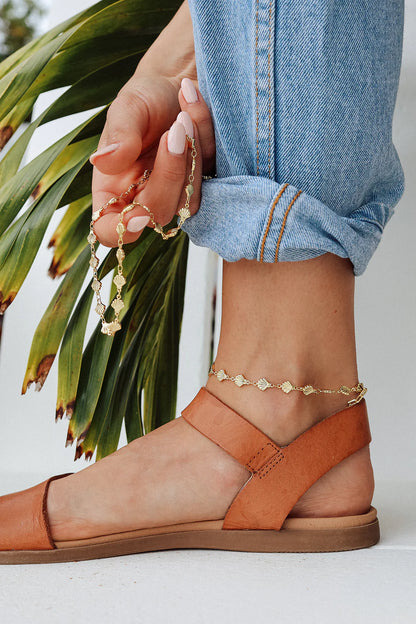 Golden Shells Anklet - Adriana Pappas Designs