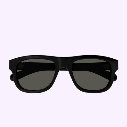 Mens Rectangular Sunglasses Black - Gucci
