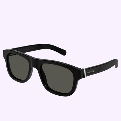 Mens Rectangular Sunglasses Black - Gucci