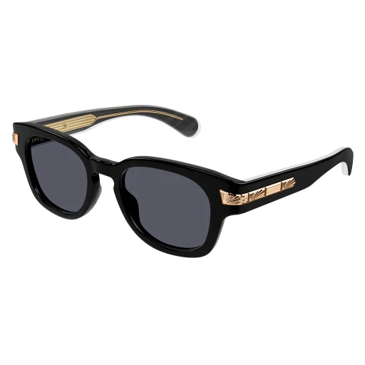 Men's Acetate Recycled Sunglasses Black  - Gucci
