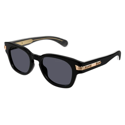 Men's Acetate Recycled Sunglasses Black  - Gucci
