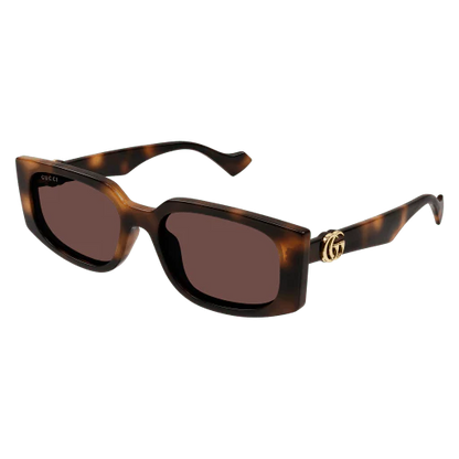 Womens Rectangular Sunglasses Havana - Gucci