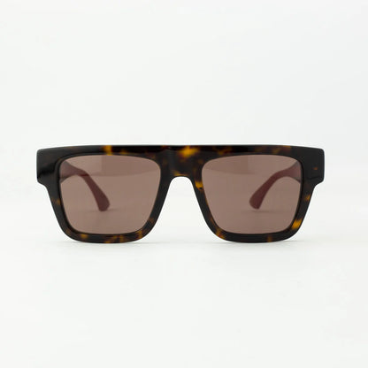 Mens Square Sunglasses Brown Tortoiseshell - Gucci