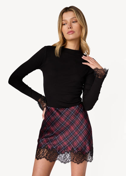 Cordelia Rib Knit Top Black - CAMI NYC