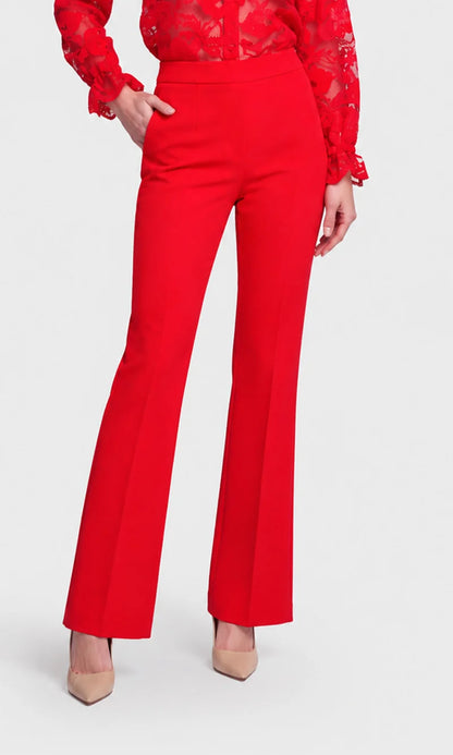 Elise Crepe Pants True Rouge - Generation Love