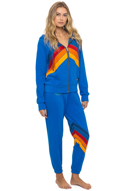 All Seasons Circle Chevron Sweatpants Adventure Blue - Aviator Nation