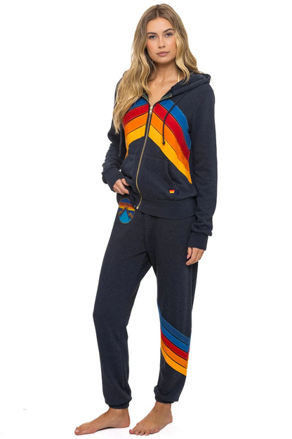 All Seasons Circle Chevron Sweatpants Charcoal - Aviator Nation