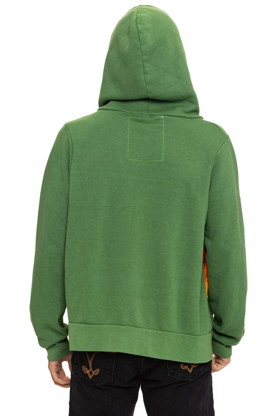 Mountain Stitch Chevron 4 Zip Hoodie Palm - Aviator Nation