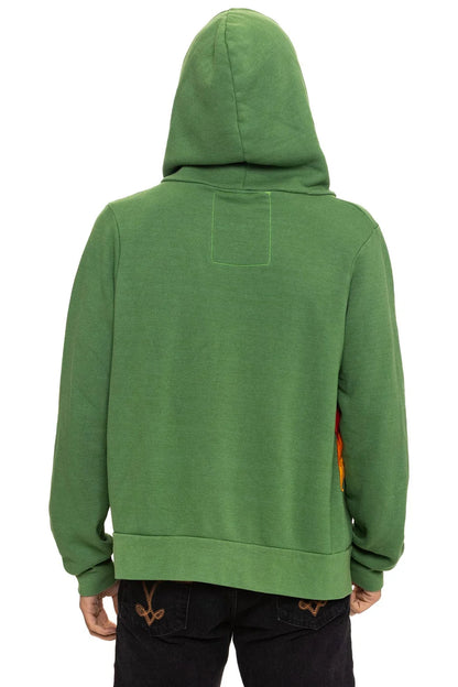 Mountain Stitch Chevron 4 Zip Hoodie Palm - Aviator Nation