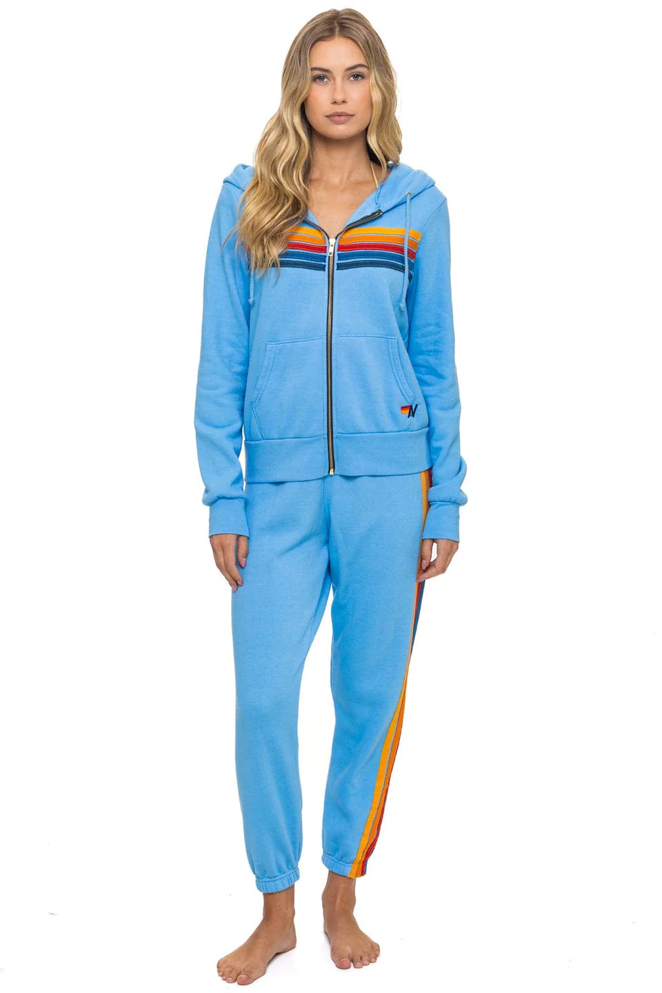 5 Stripe Hoodie Sky - Aviator Nation