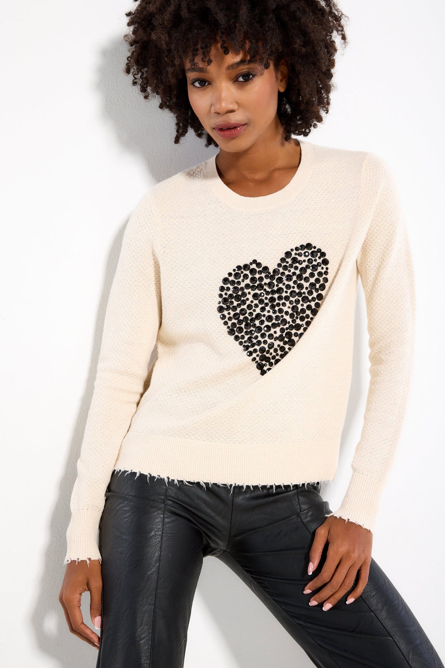 Heart Strong Sweater Sheepskin - Lisa Todd