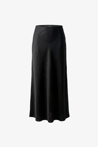 Heidi Bias Slip Skirt Jet - Toccin