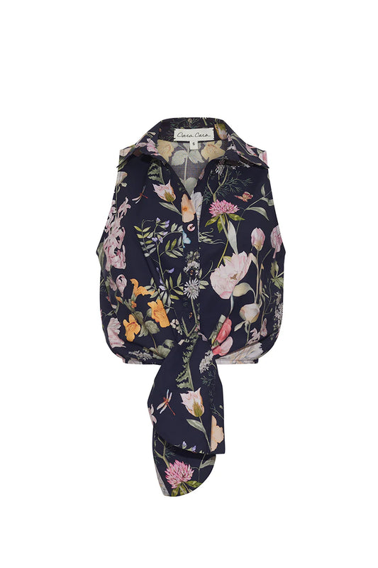 Highland Top Bloomsfield Navy - Cara Cara