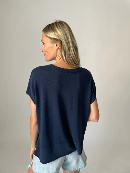 Ellis Top Navy - Six Fifty