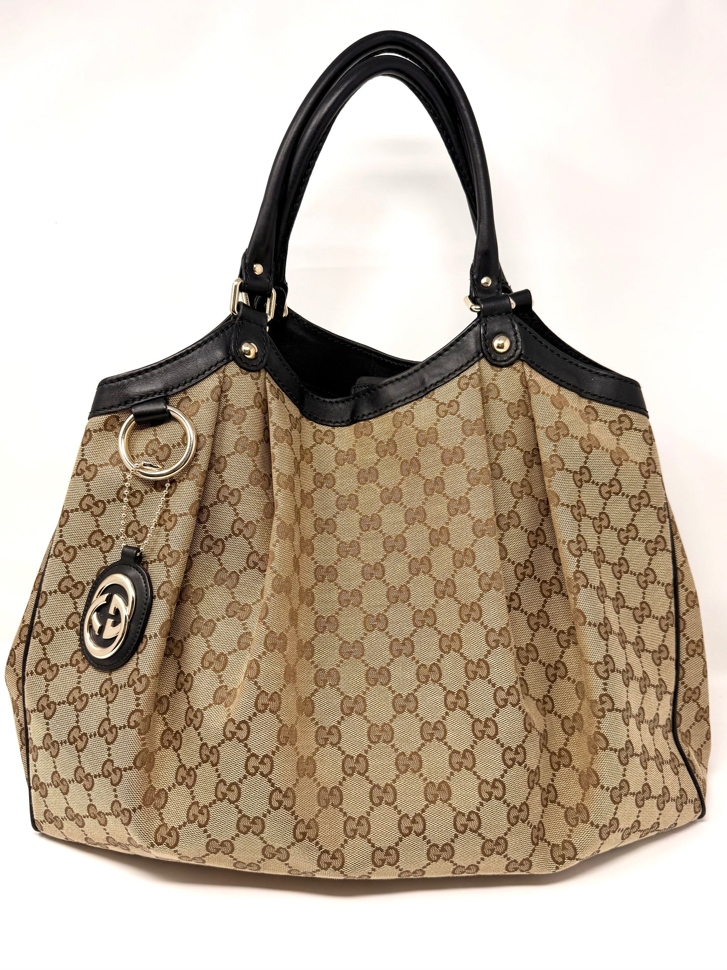 GG Sukey Large Canvas Tote Brown - Gucci