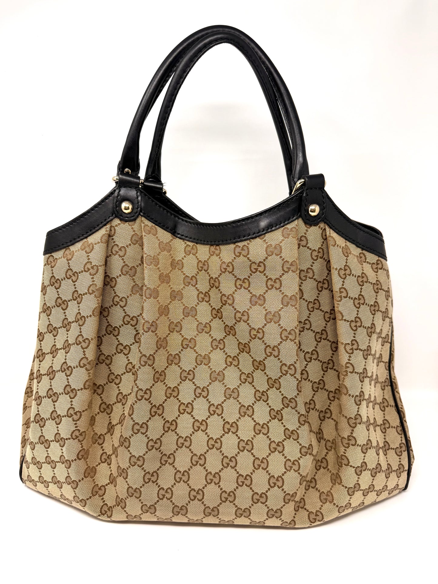 GG Sukey Large Canvas Tote Brown - Gucci