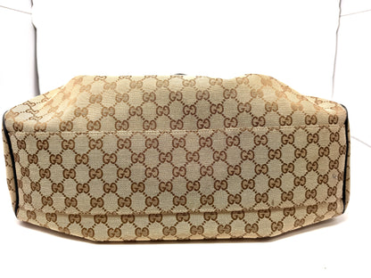 GG Sukey Large Canvas Tote Brown - Gucci