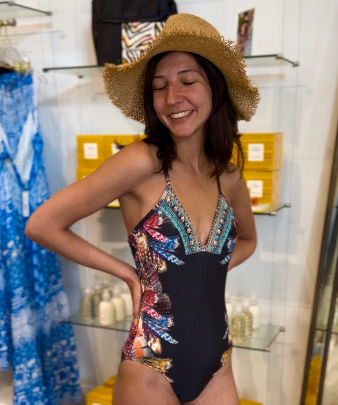 One-Piece Swimsuit High Voltage - La Moda Clothing