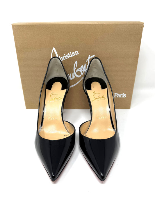 Iriza 85mm Pump Black Patent Leather - Christian Louboutin